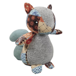 Plush squirrel "Patchwork" 20 cm
