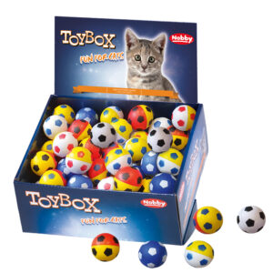 Display, fodbolde 2 slags 4cm 2x24 stk.