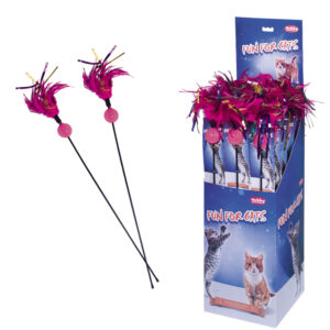 Display, fjerkost m/bold & fjer 36 stk.