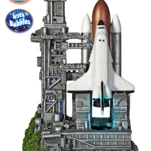 Akvariedekoration - Space shuttle med launch pad and LED