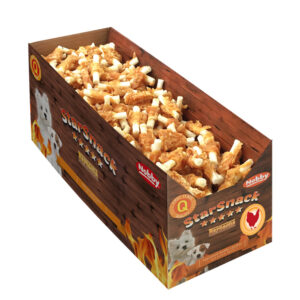 Display ca. 3 kg. - StarSnack Barbecue MINI Wrapped Chicken