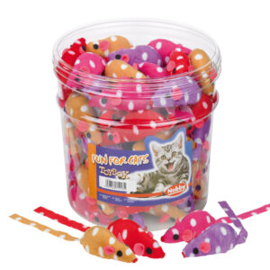 Toy box kat, stofmus, 72 stk