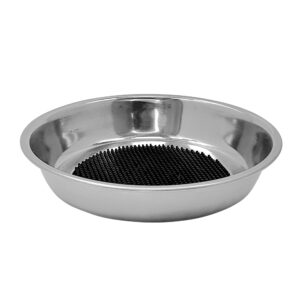 Rustfrit stål bowl med licking mat, anti slip