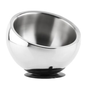 Rustfrit stål bowl GOLYO double walled, med suction cup