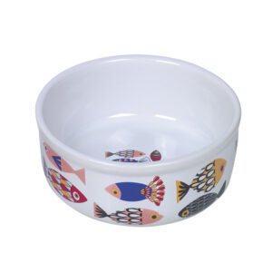 Keramikskål kat FISH, 250 ml