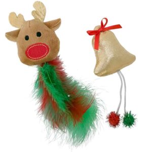 Xmas Moose and Bell, Pack of 2 pcs, 18 cm