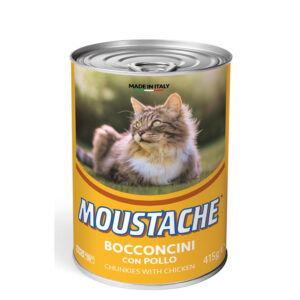 Moustache Dåsemad til kat med kylling 415 g