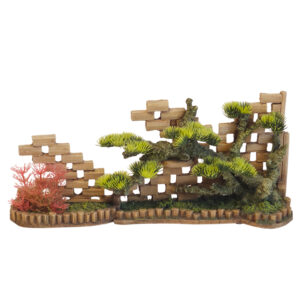 Akvariedekoration WALL REST med planter