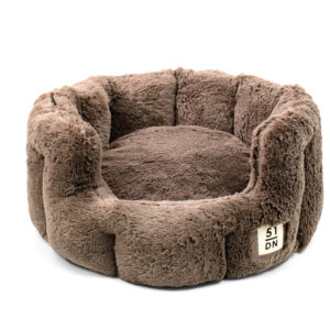 51 - Supersoft - Round Softbed - Dark Brown - M: 55x55x25cm
