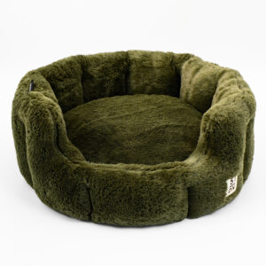 51 - Supersoft - Round Softbed - Dark Green - M: 55x55x25cm