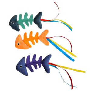 Display, Plys fiskeben med catnip 24 stk