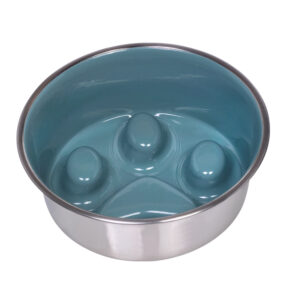 Slowfeeder skål "Paw", Grå grøn