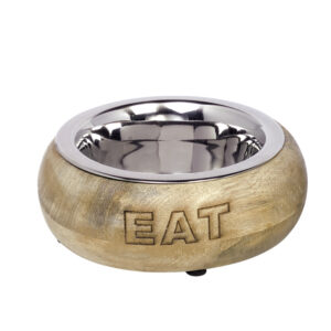 Rustfri stålskål "EAT"