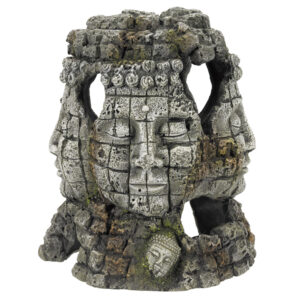 Akvariedekoration - Ruine med faces