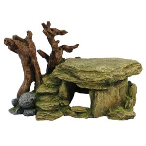 Akvariedekoration - Rock Cave med Wood