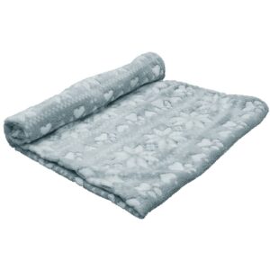 Fleece plaid "FLOKON" grey, 70 x 100 cm