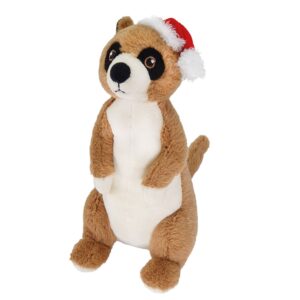 Plush Xmas meerkat, 23 cm