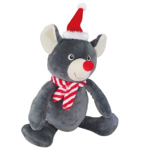 Plush Xmas mouse, 39 cm
