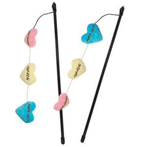 Display 20 stk., Stang med hjerter og med Catnip