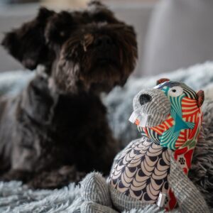 Display 12 stk. - Plys dyr Patchwork