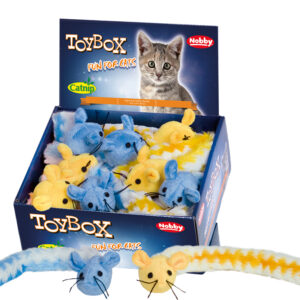 Display 18 stk., Stofmus med catnip