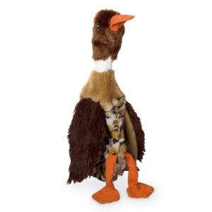 Plysdyr, and i flad brun eller grøn 34 cm