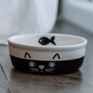 Katte Keramik skål FACE, 250 ml