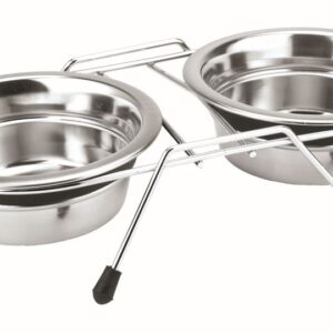 Stander m. 2 skåle "Silent Diner"