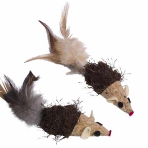 Korkmus, 2 stk, m. lyd