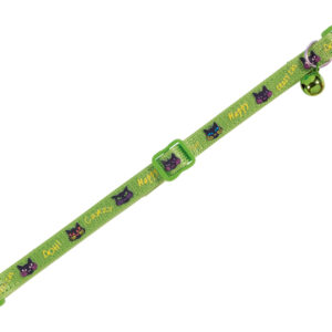 Kattehalsbånd "Happy cat green"