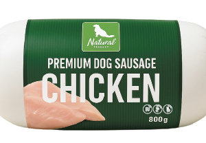 Natural Premium Dog Sausage - Chicken 800 g (Træningspølse)