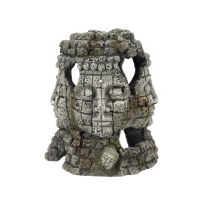 Akvariedekoration - Ruine med faces