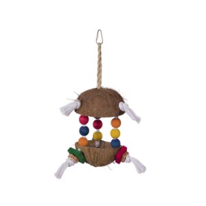 Aktivitetslegetøj med kokusnød til fugle
