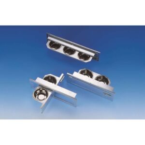 Fodervendeplade L m/3 skåle