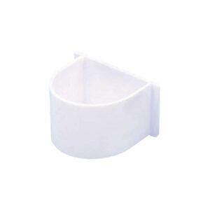 Papegøjeskål, hvid oval