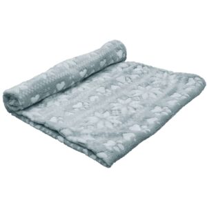 Fleece plaid "FLOKON" grey, 70 x 100 cm