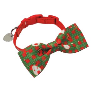 Nylon glitter collar with bow tie, Size S, 35 cm / 10 mm