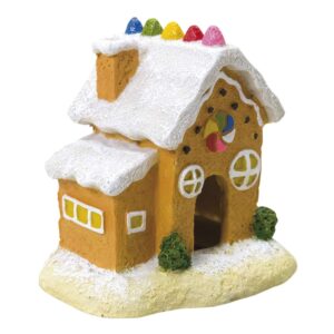 Xmas Aqua Orn."Ginger Bread House",7,2 x 6,1 x 7,5 cm
