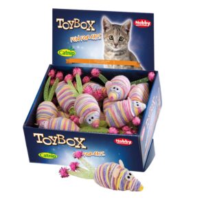 Display 20 stk., uldmus med Catnip