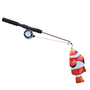 Fiskestang med fisk med catnip