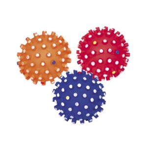 Vinyl legetøj, bold m. lyd