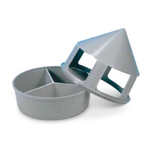 Grittrug m. opdeling, plast (B)