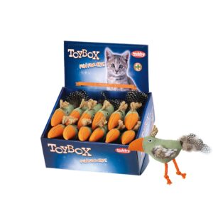 Display 12  stk. - stof fugl med matatabi