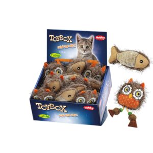 Display 12  stk. - Plys dyr med Catnip