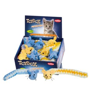 Display 18  stk., Stofmus med catnip