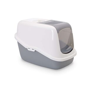 Kattetoilet Nestor, grå, 56 x 39 x 38,5 cm
