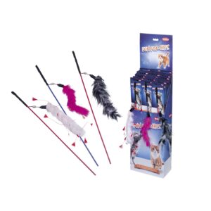 Display, fiskestang m/fjer 36 stk.