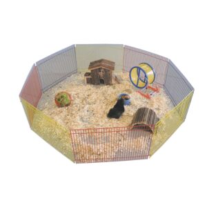 Hamster løbebur 8 gitre 34x23cm