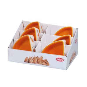 Display 6 stk., Keramik gnaver hjørneskål