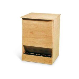 Fodertrug, træ, 25 kg (b)